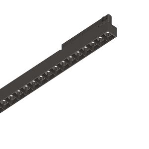 Barre linéaire ACCENT 14W UGR<16 pour rail triphasé finition Noir mat 