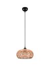  Lustre INGA E27 tressage rotin de TrioLighting