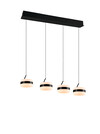 Suspension LED Dios Noir Mat 4 Têtes CCT/SwitchDimmer LiftMe - Trio Lighting 331410432