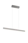 Suspension HELIOS barre Led réglable en hauteur Aluminium Alu brossé 28W