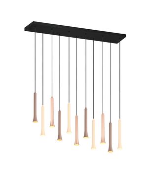 Suspension LED Trio Fiato 352011117 – 11 lumières dimmables au design moderne