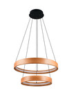 Suspension LYNWOOD Anneau LED Bois Naturel Ø60cm - 355039130