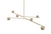 Suspension CODA 6 Lumières GX53 Beige Chaud L143cm - 369000643