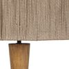Lampadaire avec abat-jour TOBA finition Bois teinté et corde