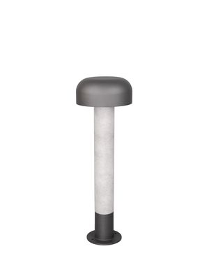Borne extérieure FRASER TrioLighting anthracite béton – lumière 360° IP54