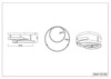 Plafonnier Trio Marnie 644110105 - LED 58 W dimmable - aluminium brossé