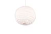 Suspension boule fourrure blanche Fourrure synth. Blanc 10w max.