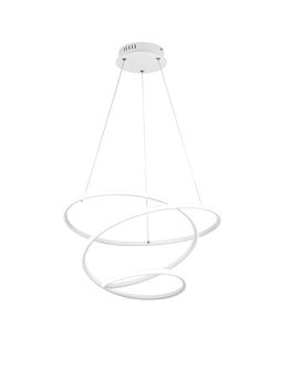 Lustre blanc mat ruban led spiralée 36W BOLOGNA