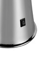 Lampe à lave LED ETNA Chrome - Liquide Clair & Lave Rouge