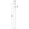 Potelet cylindrique 24V extérieur 2L 900mm AGO anodisé noir