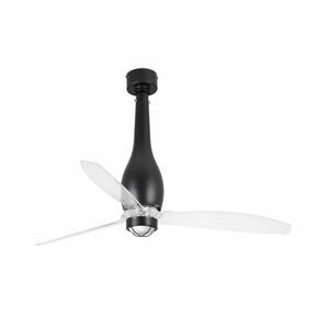ETERFAN M – Ventilateur de plafond noir mat avec LED 16W 3000°K