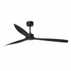 Ventilateur de plafond Just FAN XL noir mat avec télécommande