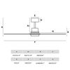 Ventilateur de plafond LANTAU XL nickel-pin Led Wiz+télécommande