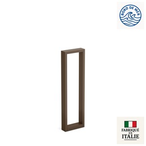 Borne rectangulaire profil aluminium IP66 ARKE 700 en marron bronze