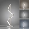 Lampe à poser Led spirale Q-SWING finition Acier connecté