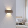 Applique rectangulaire Led PALMA en bois natuel finition Bois naturel