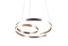 Suspension Trio Marnie 344110105 - LED 68 W dimmable - aluminium brossé