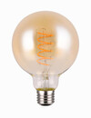 Ampoule LED Globe TRIO 988-4813 E27 verre ambré avec Switch Dimmer