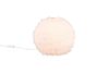 Lampe de table boule fourrure blanche Fourrure synth. Blanc 6w max.