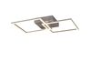 Plafonnier Led couleur titane double carrés TRAIL TrioLighting