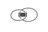 Plafonnier Led noir mat double rond MALAGA de TrioLighting