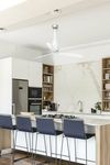 ETERFAN M – Ventilateur de plafond blanc brillant connecté Wiz Smart