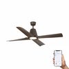 Ventilateur de Plafond TYPHOON marron – Lumineux et connecté