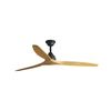 Ventilateur de plafond ALO L noir/bois et télécommande