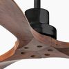 Ventilateur plafond LANTAU bois foncé – Moteur DC silencieux – 6 vitesses – Télécommande – Smart Wiz– Été/hive