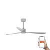 AMELIA ventilateur plafond design gris – connecté TUYA, télécommande, 6 vitesses, pour pièces 17–28 m²