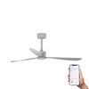 AMELIA ventilateur plafond design gris – connecté WIZ, télécommande, 6 vitesses, pour pièces 17–28 m²
