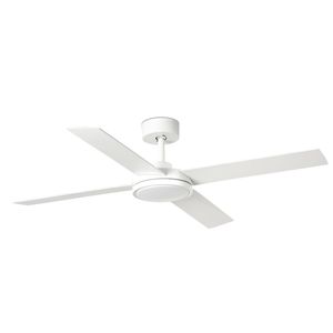 Ventilateur de plafond SAINT L blanc LED et télécommande