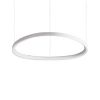 Suspension GEMINI avec profilé aluminium plat Led finition Blanc mat 