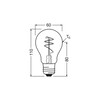 Ampoule LED Vintage 1906 E27 4,9 W 2700 K – Édition vintage dimmable