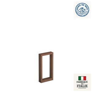 Borne rectangulaire profil aluminium IP66 ARKE 400 en marron rouille
