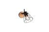 Spot noir mat et bois JAIPUR de Triolighting