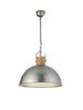 Suspension VINTAGE nickel antique et bois DELHI de TrioLighting