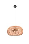  Lustre INGA 3*E27 tressage rotin de TrioLighting