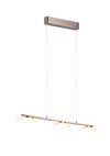 Lustre led monte et baisse MERTON nickel mat 