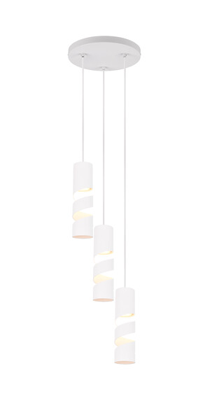 STREAM – Suspension 3xGU10 métal blanc mat réf. 364030331
