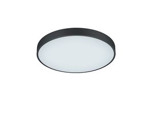 Plafonnier rond 495mm noir mat LED WACO 495mm de TrioLighting