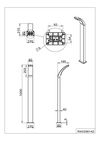 Potelet extérieur BEJA anthracite – Éclairage de jadin LED Triolighting puissant IP44