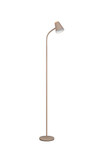 Liseuse PONGO sur pied R45831101 – Beige mat, LED 4,5 W, tête flexible, métal & bois