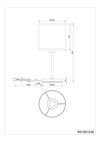 Lampe à poser AIME avec abat-jour cylindrique tressé finition Raphia et noir