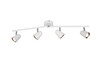Plafonnier 4 Spots LED Trio TOULOUSE Blanc Mat - R82124131