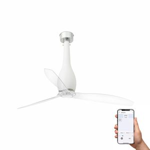 ETERFAN M – Ventilateur de plafond blanc mat connecté Wiz Smart