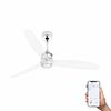 JUST FAN – Ventilateur plafond design industriel avec LED 16W et gestion WiZ Smart
