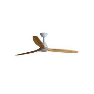 Ventilateur de plafond ALO L noir/bois avec Led et télécommande