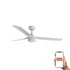 Ventilateur de Plafond PUNT Blanc avec Éclairage LED et Contrôle Tuya Smart