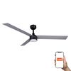 Ventilateur de plafond CRUISER XL noir/alu Tuya+télécommande et Led